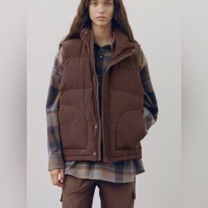 NWT Madhappy Chocolate Down-filled Unisex Puffer Vest
